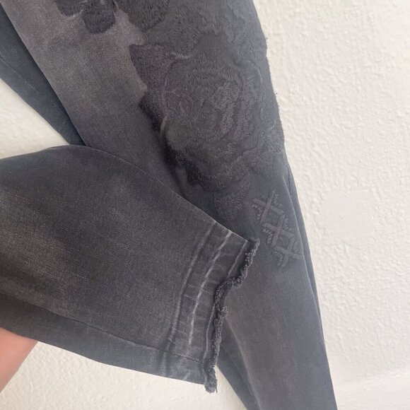 LVPL by Liverpool Kaden Embroidered Release Hem Ankle Jeans stretch Size 10/30 - Picture 5 of 12